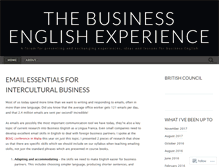 Tablet Screenshot of businessenglishexperience.com